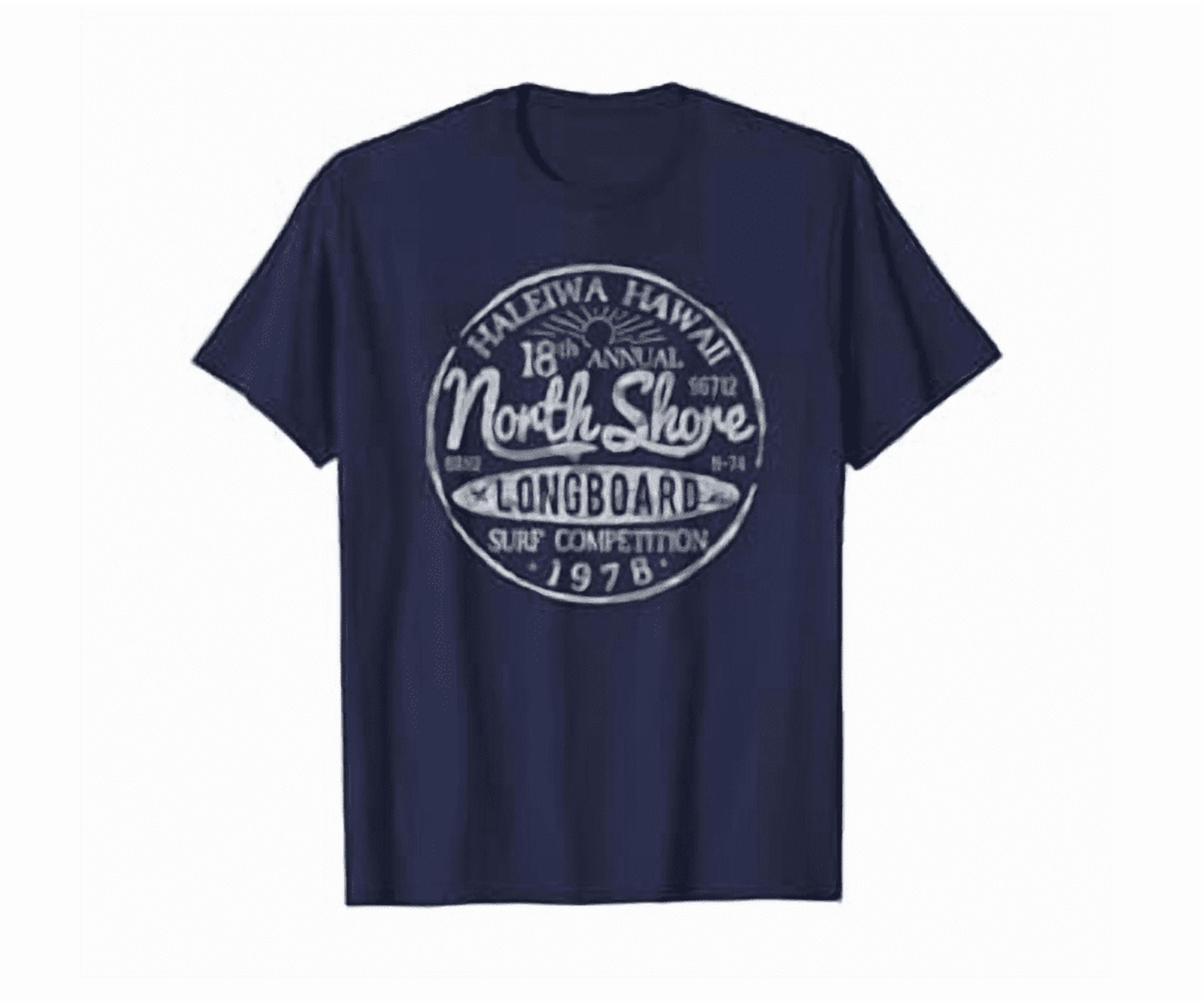North Shore Longboard Surf Vintage Hawaii Beach Shirt