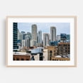 thumbnail image 1 of North Side Skyscrapers - Chicago Illinois Photography Oak Framed Wall Art Print 16 x 24 inches, 1 of 6