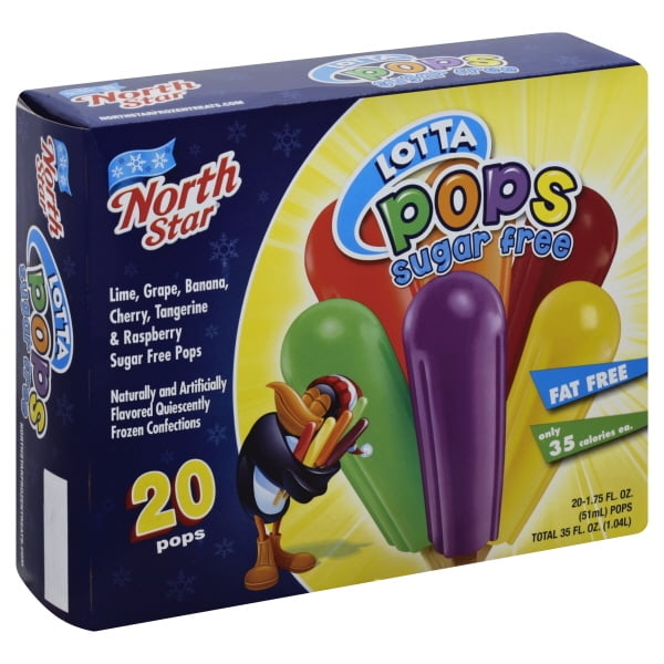 North Star, Ice Cream Specialties Sugar Free Pops, 20 ea