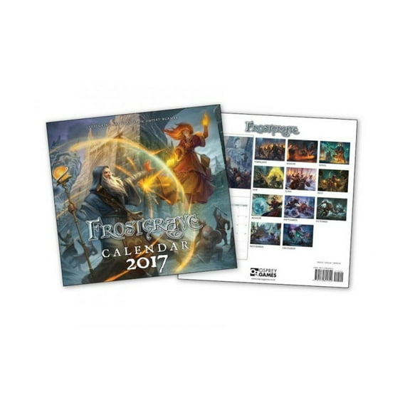 North Star Military Figures Frostgrave 2017 Calendar New