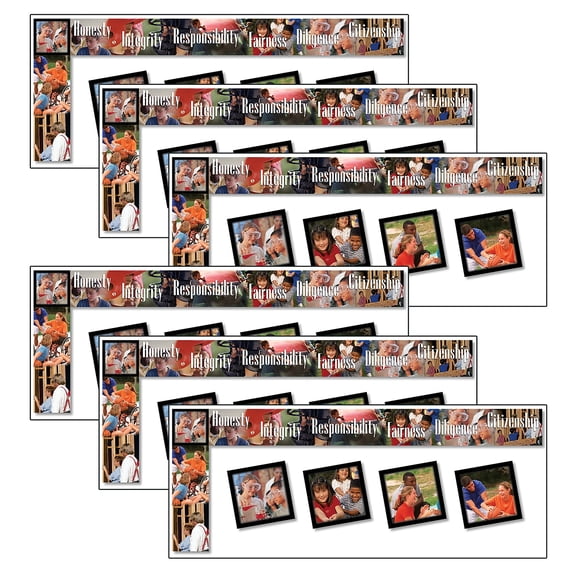 North Star Teacher Resources All Around the Board Trimmers, Character Education, 168 Pieces