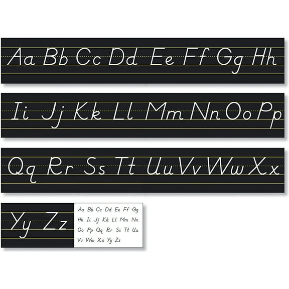 North Star Teacher Resources Black Modern Manuscript Alphabet Line