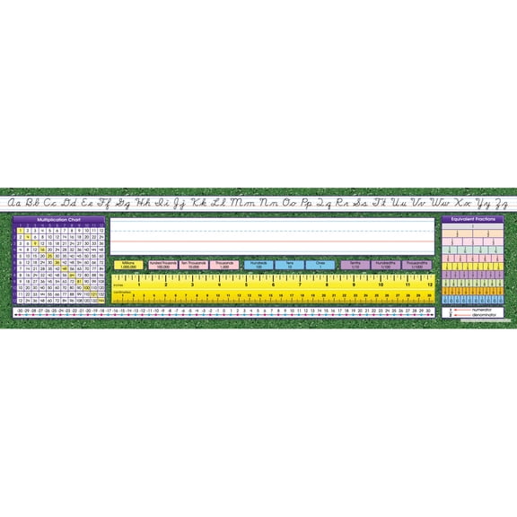 North Star Teacher Resources Modern Cursive Intermediate Desk Plates, 19" x 5", Pack of 36