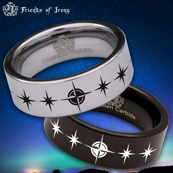 North Star Tungsten Carbide Ring
