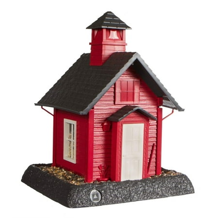 North States Village Collection School House Squirrel Proof Birdfeeder