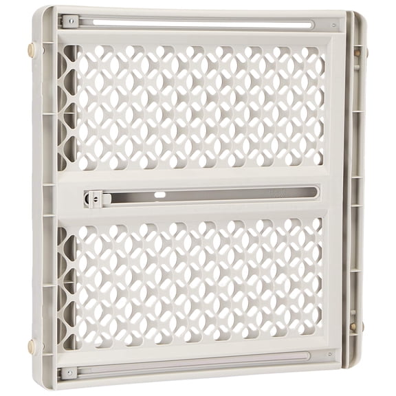 North States Pet Gate Iii Pressure Mounted White, Gray, 2 x 42 x 26"