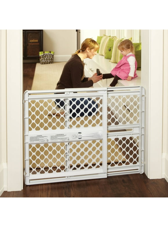 North States Classic Baby Gate, 26''-42'', Light Gray