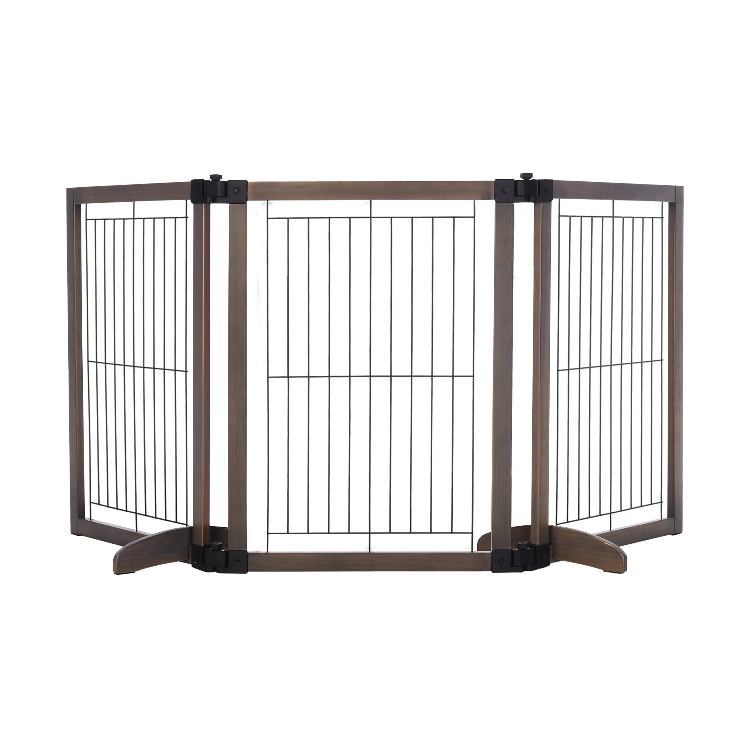 North States MyPet Extra-Wide Freestanding Versa-Lock Pet Gate, Expands to 72" Wide