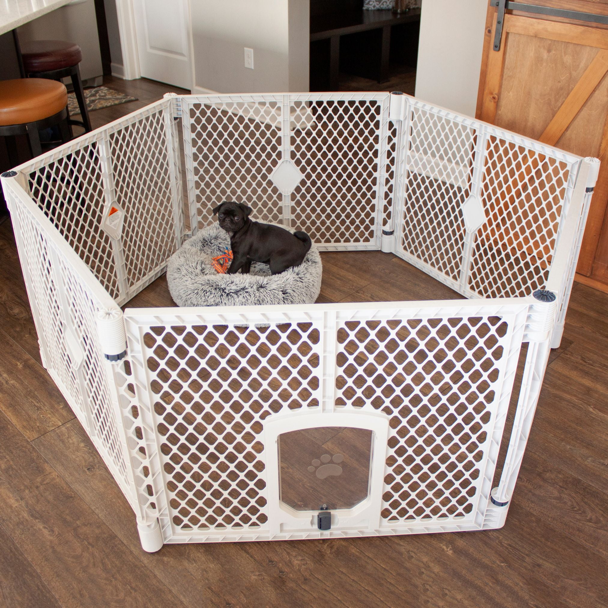 North States MyPet Petyard Passage Yard for Pets, Gray Plastic