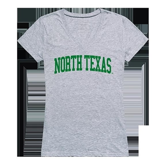 North Texas Mean Green Game Day Womens T-Shirt - Heather Grey, X-Large