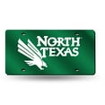 thumbnail image 1 of North Texas Mean Green NCAA Laser Cut License Plate Tag, 1 of 8