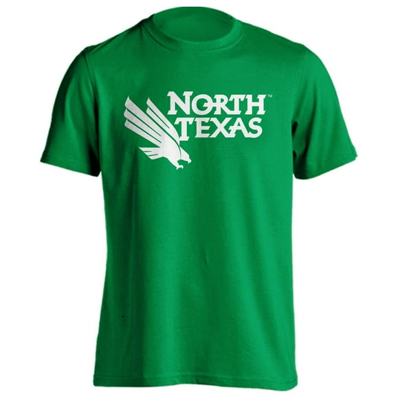 North Texas Mean Green Stacked Athletic Eagle Short Sleeve T-Shirt