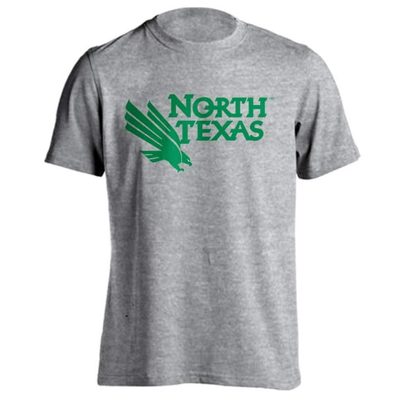North Texas Mean Green Stacked Athletic Eagle Short Sleeve T-Shirt