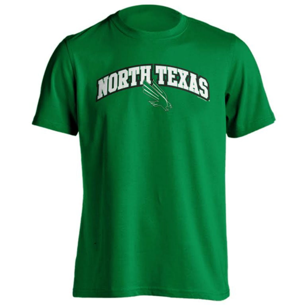 North Texas Mean Green Retro Distressed T-Shirt - Black Short Sleeve Tee, 3XL