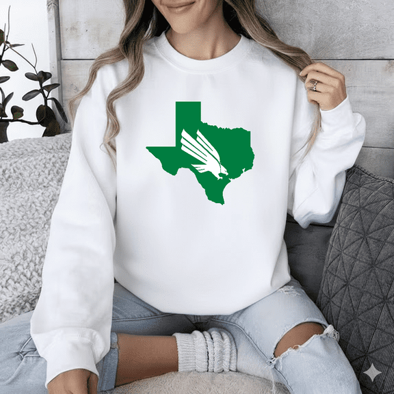 North Texas University College Sports Team Pride Sweatshirt for Men & Women, up to Size 5XL