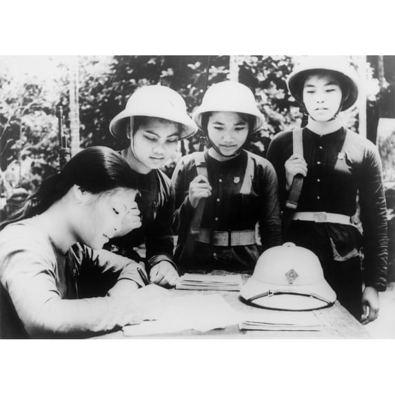 North Vietnamese Woman Joins People'S Army Of Vietnam. A Young Woman Member Of The Hanoi Woman'S Militia History (