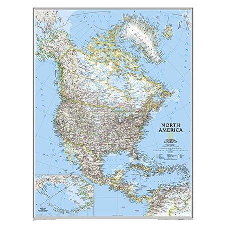 North Wall Map, 24" Width, 30" Length