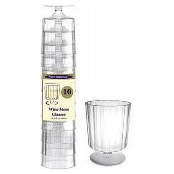 North West Enterprises NWEN824099 1 pc 8 oz Elegant/Deluxe Wine Stems. Clear 10 ct