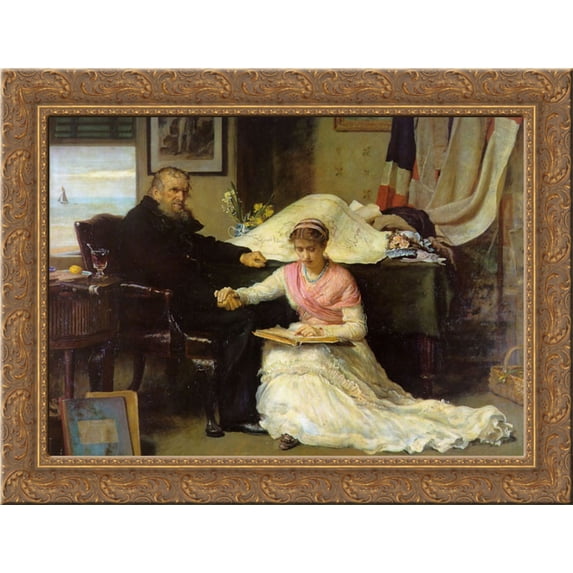North West Passage 24x20 Gold Ornate Wood Framed Canvas Art by Millais, John Everett