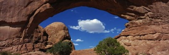 North Window Arches National Park Utah USA Canvas Art - Panoramic Images (36 x 12)