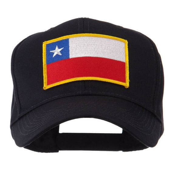 North and South America Flag Embroidered Patch Cap - Chile OSFM