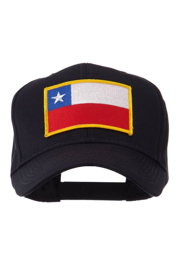 North and South America Flag Embroidered Patch Cap - Chile OSFM