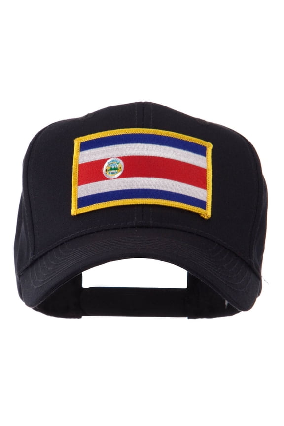 North and South America Flag Embroidered Patch Cap - Costa Rica OSFM
