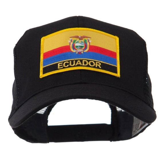 North and South America Flag Letter Patched Mesh Cap - Ecuador OSFM