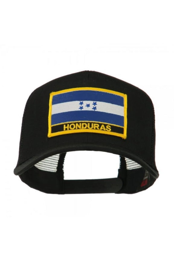North and South America Flag Letter Patched Mesh Cap - Honduras OSFM