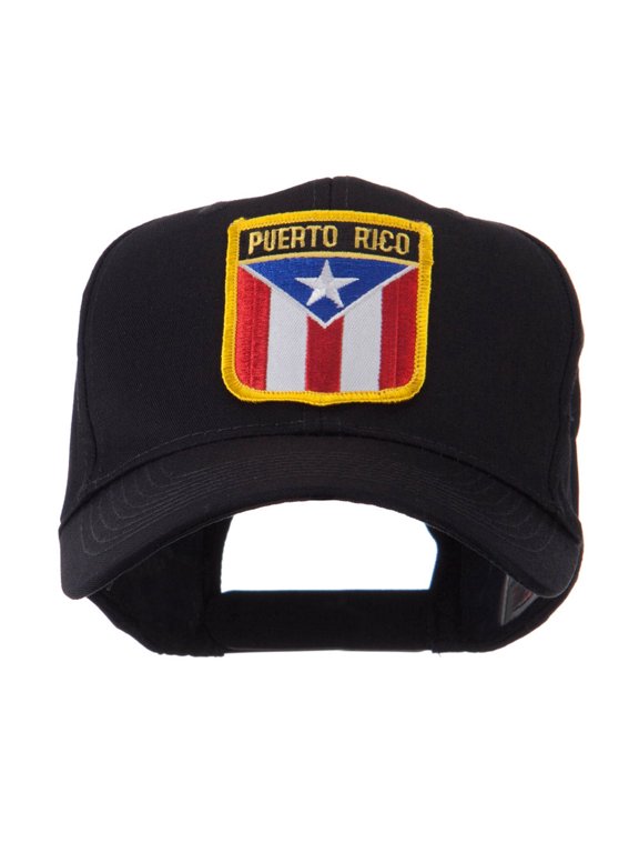 North and South America Flag Shield Patch Cap - Puerto Rico OSFM