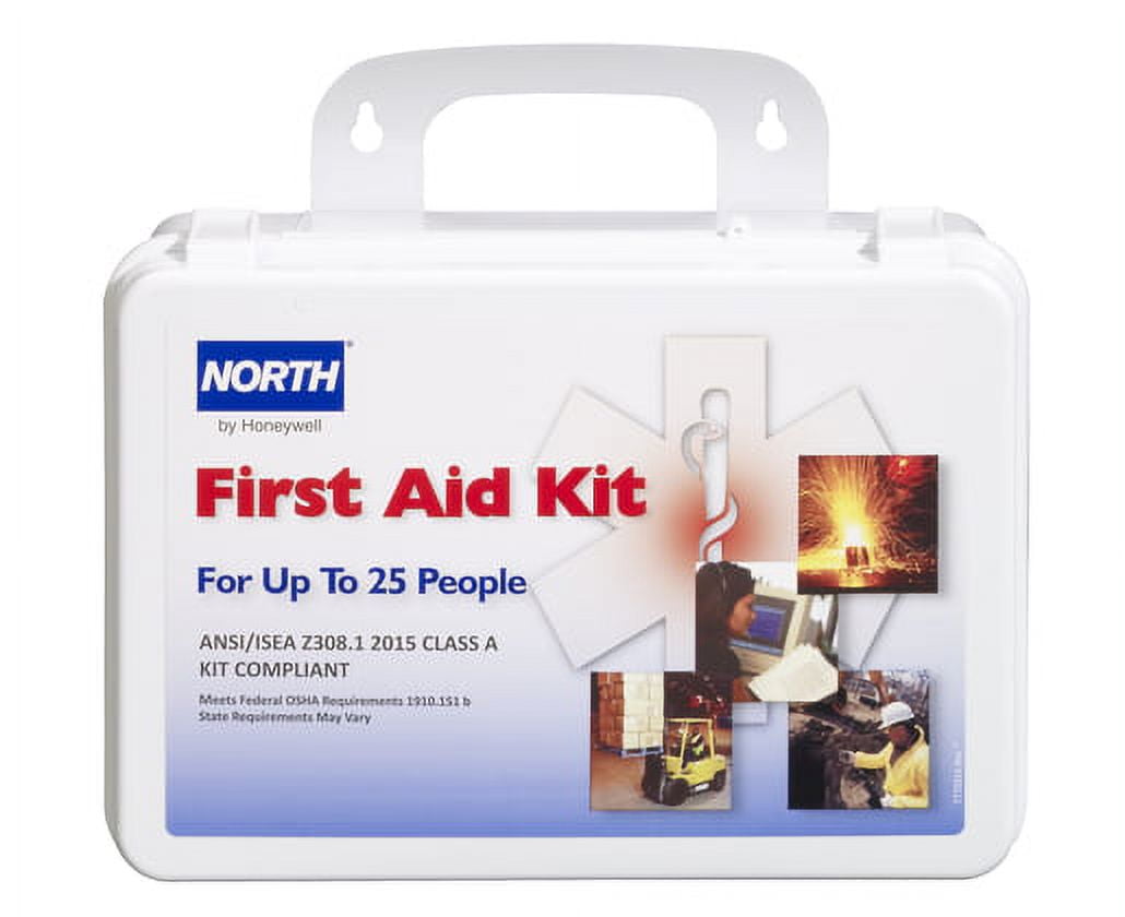 North by Honeywell White Plastic Portable 25 Person First Aid Kit