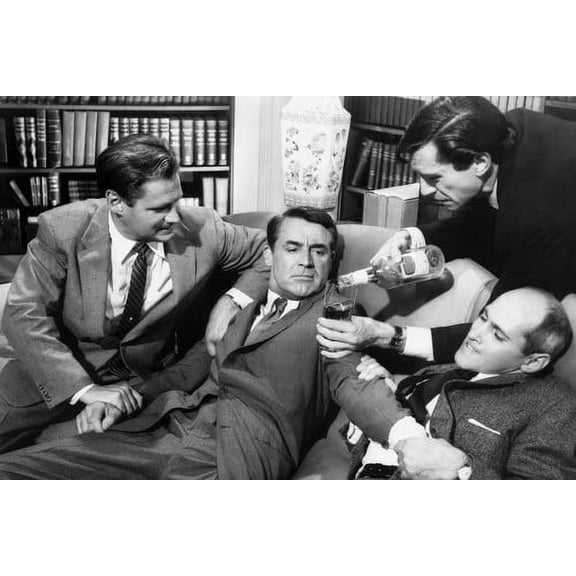 North by Northwest 24x36 Poster classic scene Cary Grant being forced to drink whiskey by Martin Landau