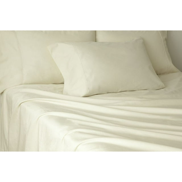 NorthCrest Home Blue Damask Pin Dot Full Sheet Set, Pima Cotton Bed