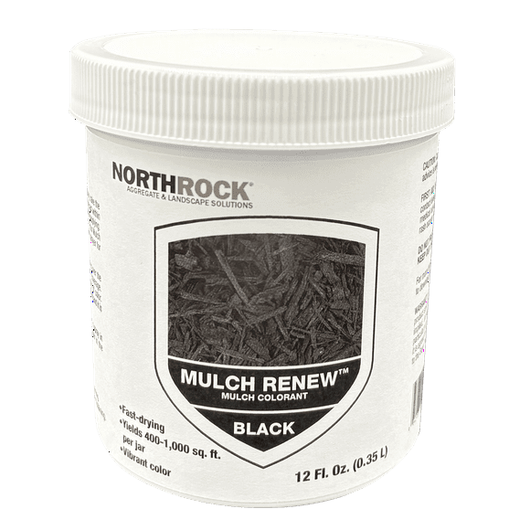 NorthRock Mulch Renew - Colorant for Mulch, Paint Discolored Mulch, Ideal for Landscaping, Garden Beds, Spray to Dye Mulch Beds (Black)