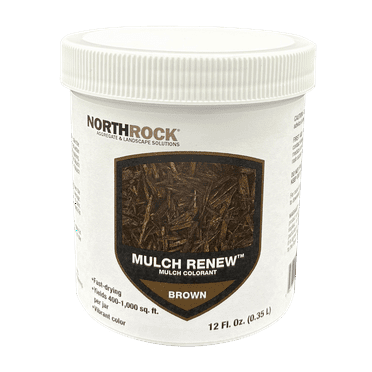 NorthRock Mulch Renew - Colorant for Mulch, Paint Discolored Mulch, Ideal for Landscaping, Garden Beds, Spray to Dye Mulch Beds (Brown)