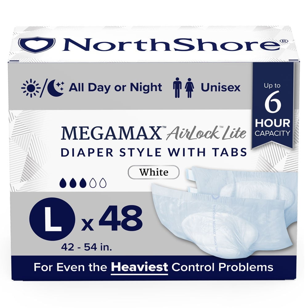 NorthShore MegaMax AirLock Lite Breathable 6Hour TabStyle Adult