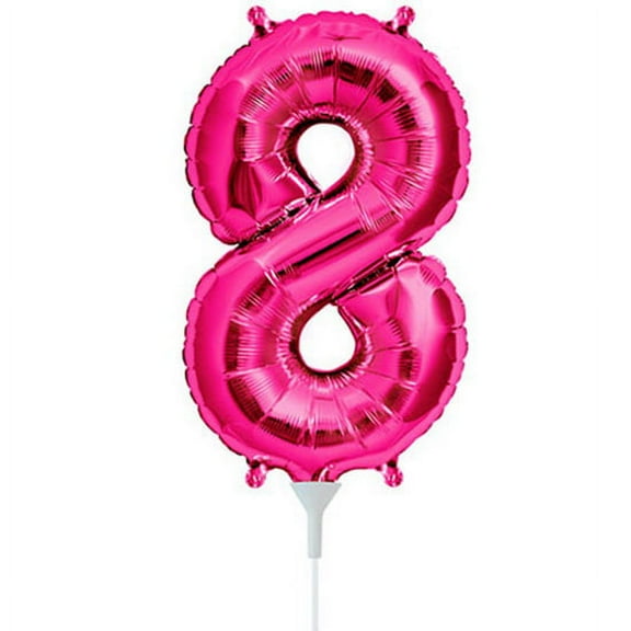 NorthStar 00450-01 Inflatable Number Magenta Mylar 8