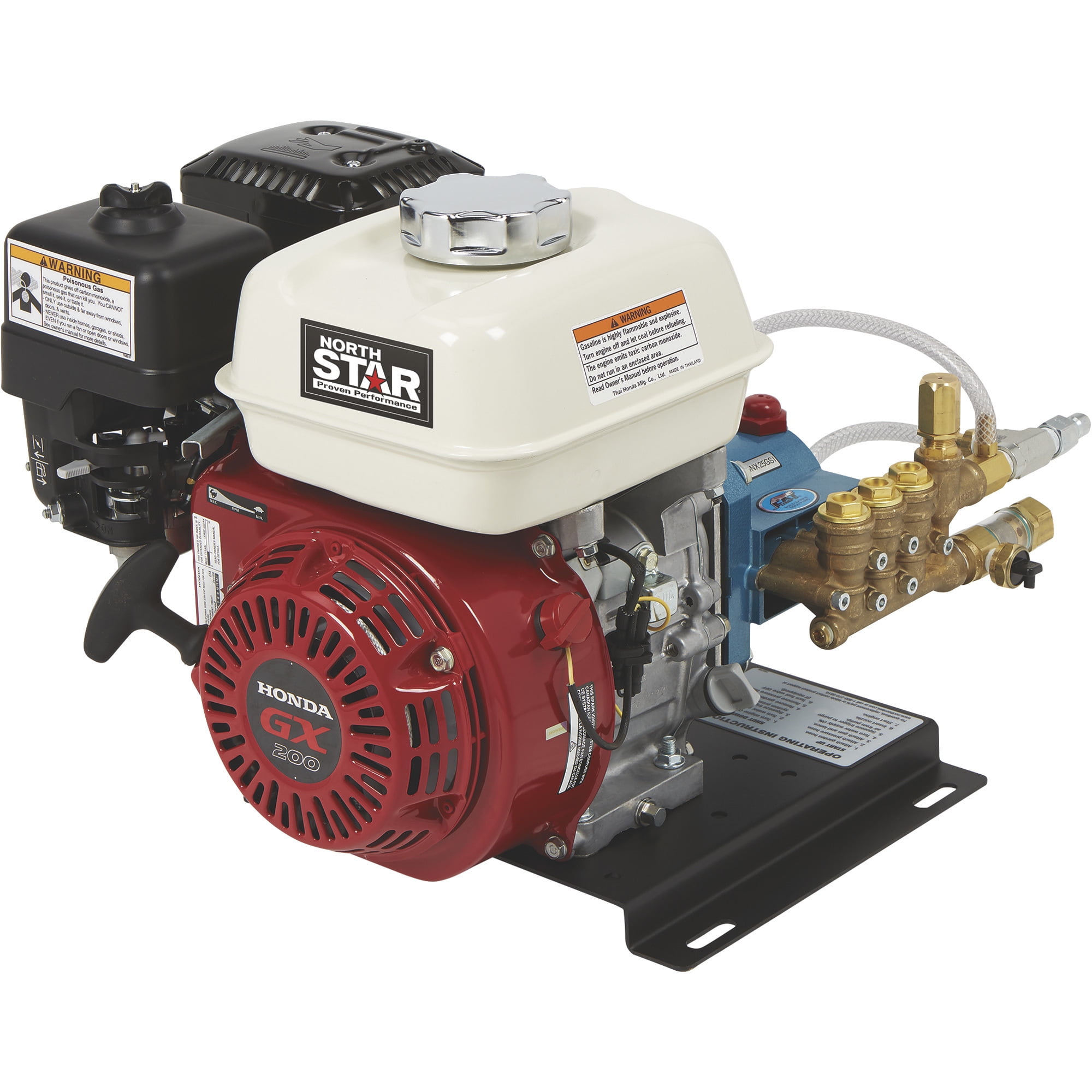 NorthStar Pressure Washer Kit with Honda GX200 Engine, 3300 PSI, 2.5 GPM, CAT 4DNX Pump
