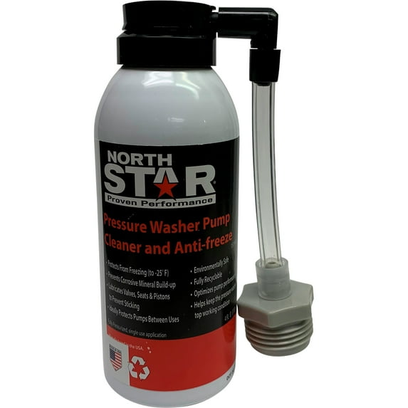 NorthStar Pressure Washer Pump Antifreeze/Lubricant, 4 Oz., Protects to -25°F, Lubricates Pistons, Seals, Valves