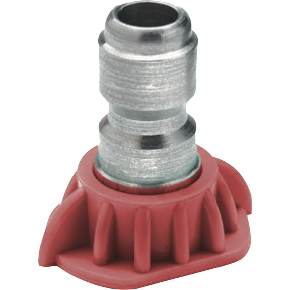 NorthStar 1/4in. Pressure Washer Quick-Couple Spray Nozzle, Size 5.0, 0 Spray, SS