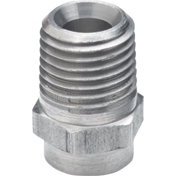NorthStar Pressure Washer Spray Nozzle, 1/4in. NPT-M, Size 7.5, 40° Spray, SS