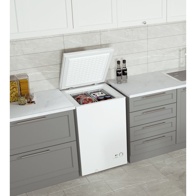 Northair Chest Freezer 3.5 Cu Ft with 2 Removable Baskets Reach In