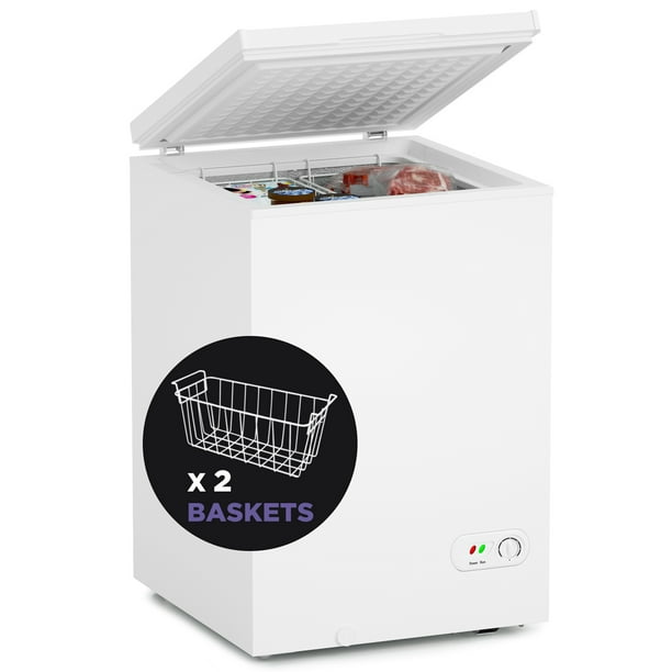 Northair Chest Freezer 3.5 Cu Ft with 2 Removable Baskets Reach In