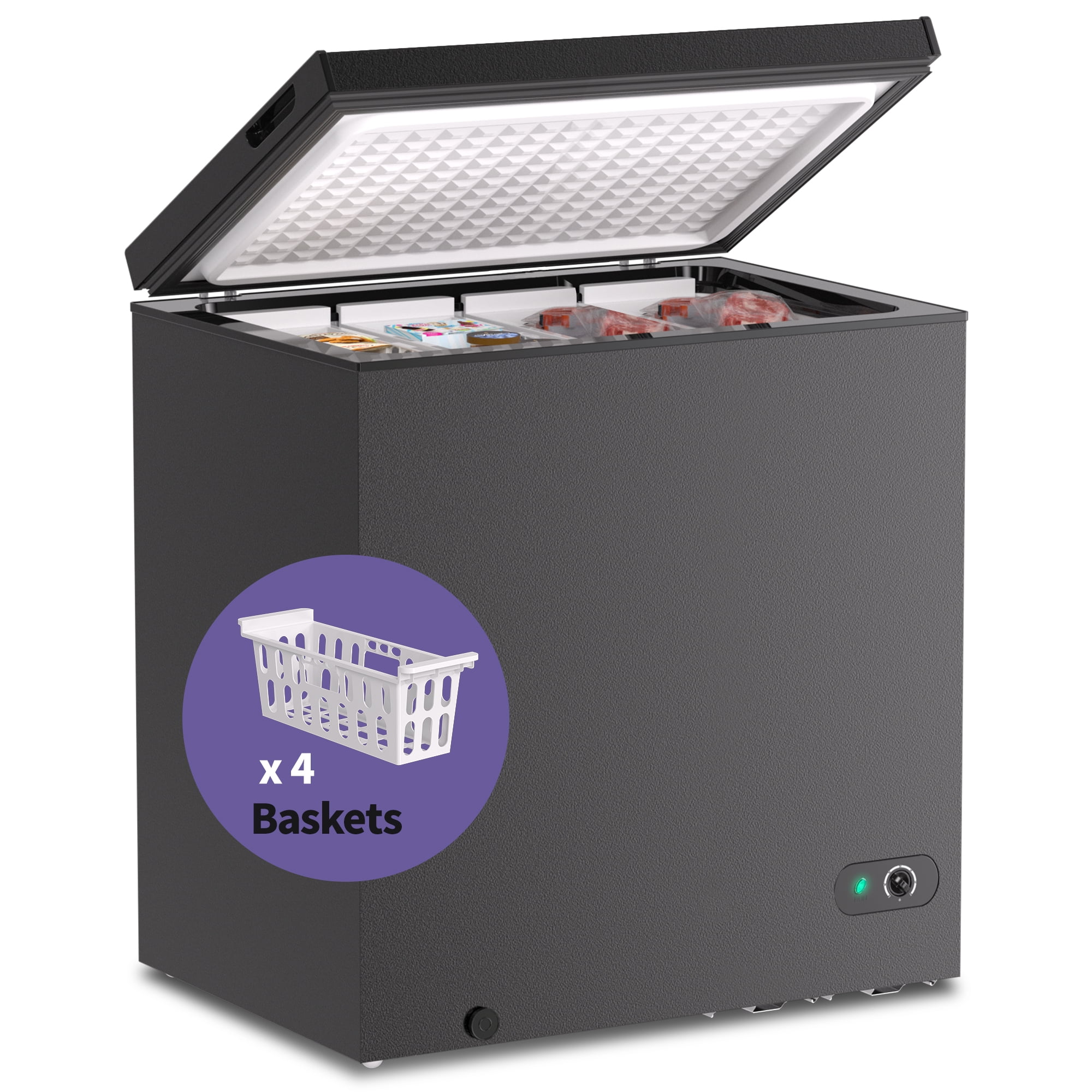 Moosoo chest freezer 2024 5.0 cubic feet