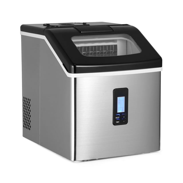 Northair Countertop Ice Maker with Automatically Adding Water System 40lbs/Day Produce 24pcs Ice