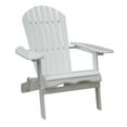thumbnail image 1 of Northbeam Outdoor Garden Portable Foldable Wooden Adirondack Deck Chair, White, 1 of 8
