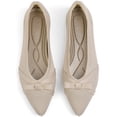thumbnail image 1 of Northblanc Womens Flats Pointed Toe Dressy Ballet Flat Shoes with Bow Knit Comfortable Business Office Work, 1 of 8