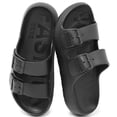 thumbnail image 1 of Northblanc Men’s Lightweight Comfort Slides Double Buckle Slip-on Adjustable EVA Flat Sandals, 1 of 9