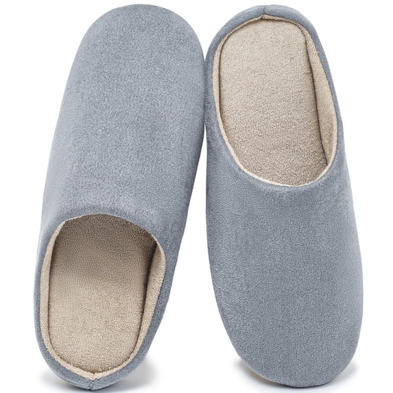 Northblanc Women's Slippers Comfortable Silent Non Slip Suede Soft House Shoes Indoor Bedroom