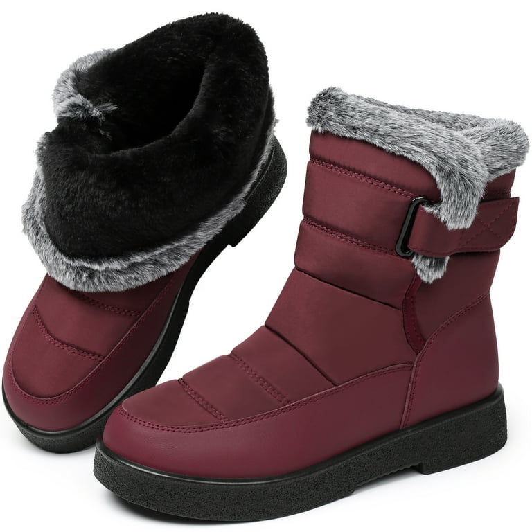 Northblanc Womens Snow Boots Winter Shoes with Comfortable Fur